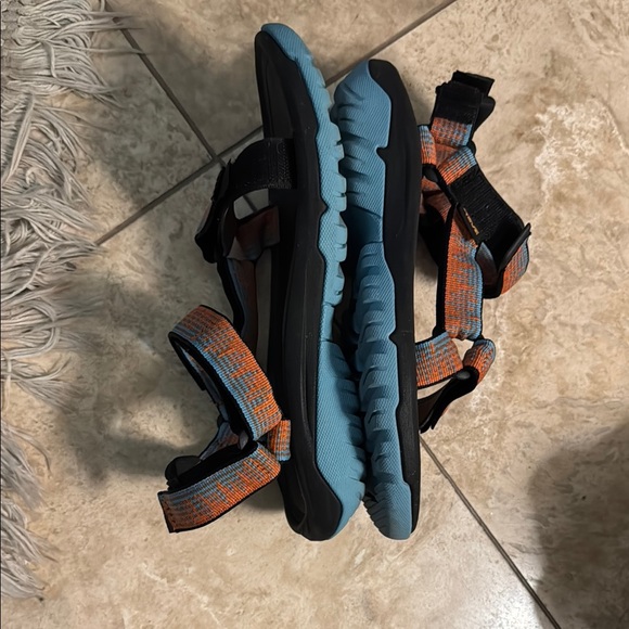 Teva Black and Orange Adventure Sandals - Picture 2 of 9